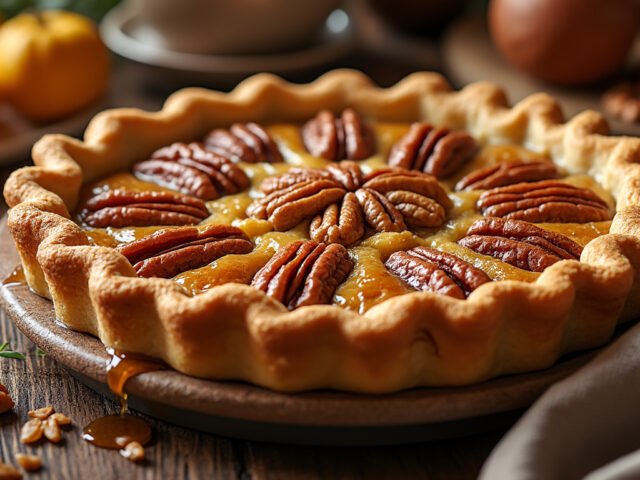 Tarte aux noix et sirop d’érable