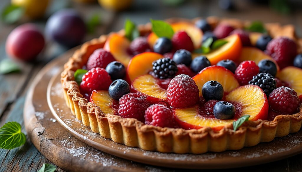 découvrez notre délicieuse tarte rustique aux fruits de saison, alliant la douceur des fruits frais à une pâte dorée et croustillante. idéale pour les amoureux de la nature, cette recette simple et gourmande ravira vos papilles et égayera vos tables tout au long de l'année.