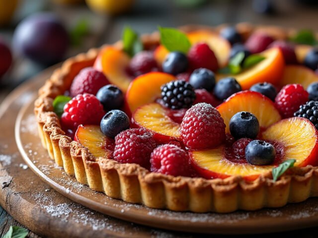 Tarte rustique aux fruits de saison