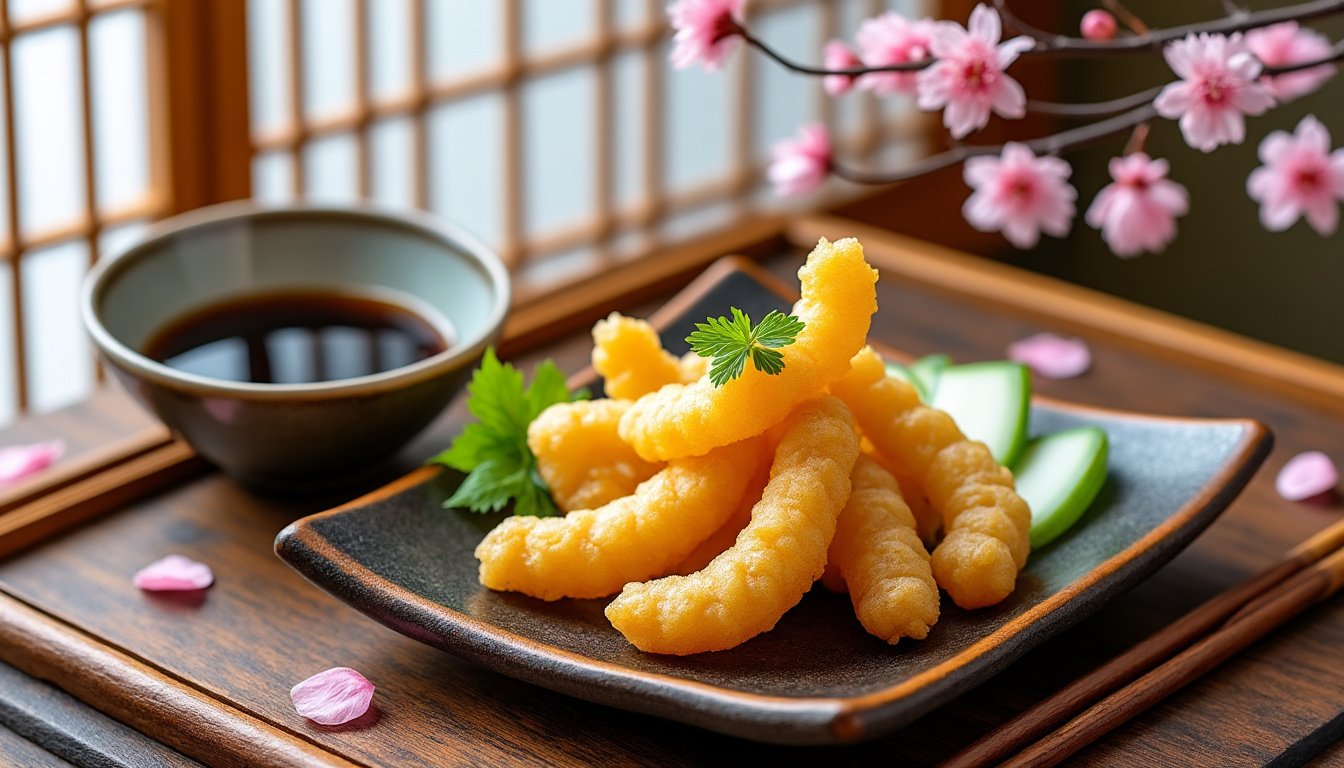 découvrez une délicieuse recette de tempura de légumes croustillante, accompagnée d'une savoureuse sauce soja. parfaite pour une entrée ou un plat léger, cette préparation met en valeur la fraîcheur des légumes et l'authenticité de la cuisine japonaise. essayez-la dès maintenant !
