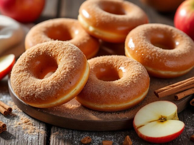 Beignets aux pommes et cannelle