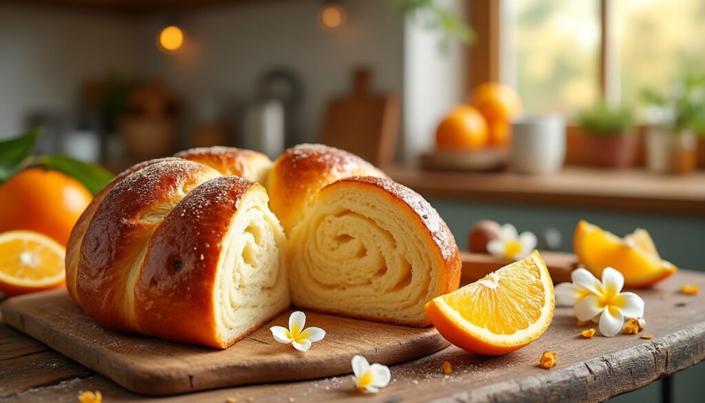 découvrez notre délicieuse recette de brioche maison à la fleur d’oranger. un doux mélange de saveurs qui éveillera vos papilles et apportera une touche de parfum à vos petit-déjeuners et desserts. facile à préparer, cette brioche moelleuse ravira toute la famille.