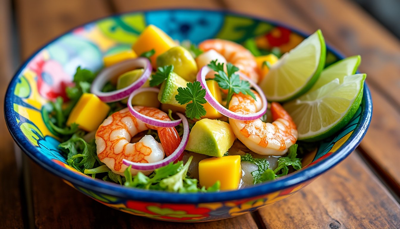 découvrez notre recette exquise de ceviche de mangue et avocat. un mélange rafraßchissant et tropical qui marie la douceur de la mangue à la crémeux de l'avocat, idéal pour une entrée légÚre et savoureuse. parfait pour impressionner vos invités lors de vos repas de saison!
