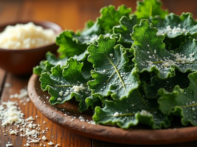 Chips de kale au parmesan