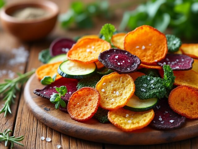 Chips de légumes au four