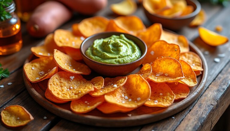 découvrez comment préparer des chips de patate douce maison croustillantes et savoureuses, idéales pour un encas sain et gourmand. suivez notre recette simple et rapide pour un goût irrésistible.