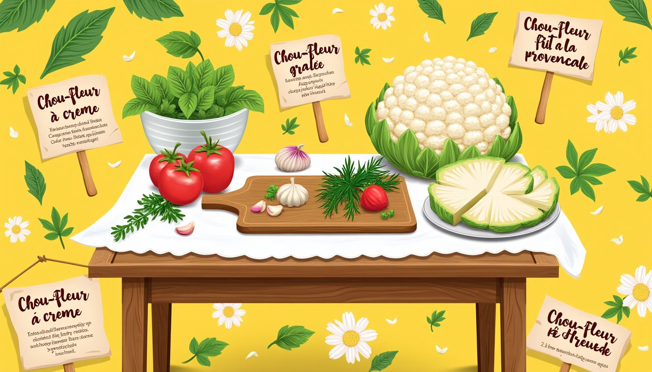découvrez notre délicieuse recette de chou-fleur rôti aux épices, accompagnée de pois chiches croquants. un plat savoureux et sain qui ravira vos papilles et égayera vos repas.
