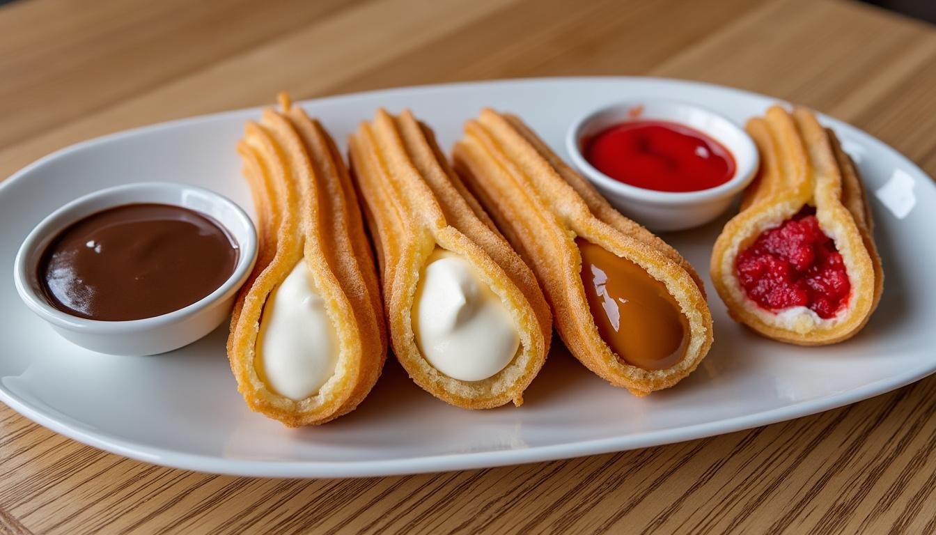 savourez de dĂ©licieux churros croustillants, accompagnĂ©s d'un chocolat fondu irrĂ©sistible. parfaits pour une pause sucrĂ©e ou un dessert gourmand, ces churros vous transporteront au cĆur des dĂ©lices !