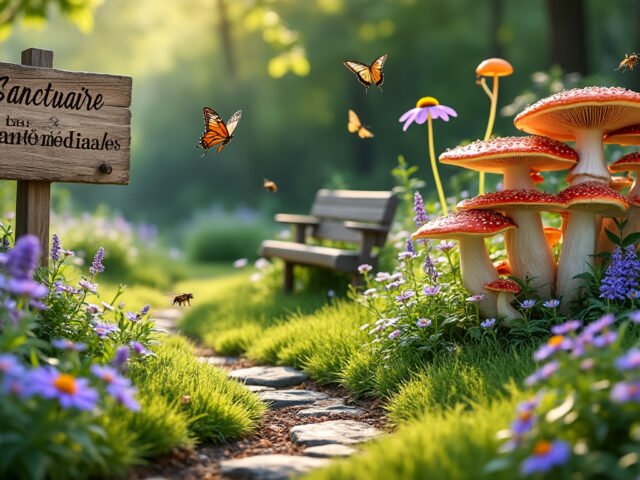 Créer un jardin médicinal avec des champignons adaptogènes : guide complet pour débutants