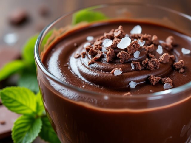 Crème dessert au chocolat noir