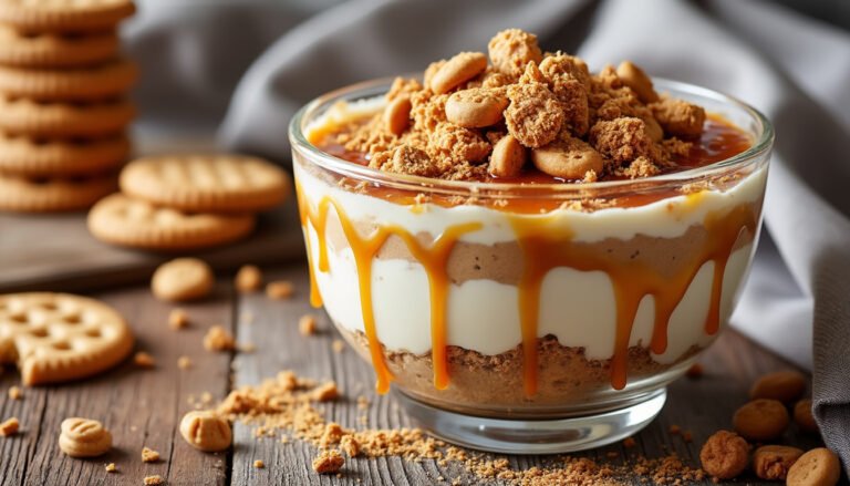 découvrez notre délicieuse crème dessert aux spéculoos, un doux mélange de saveurs caramélisées et d'épices qui ravira vos papilles. parfaite pour un dessert gourmand, cette crème onctueuse vous promet un moment de pur plaisir.