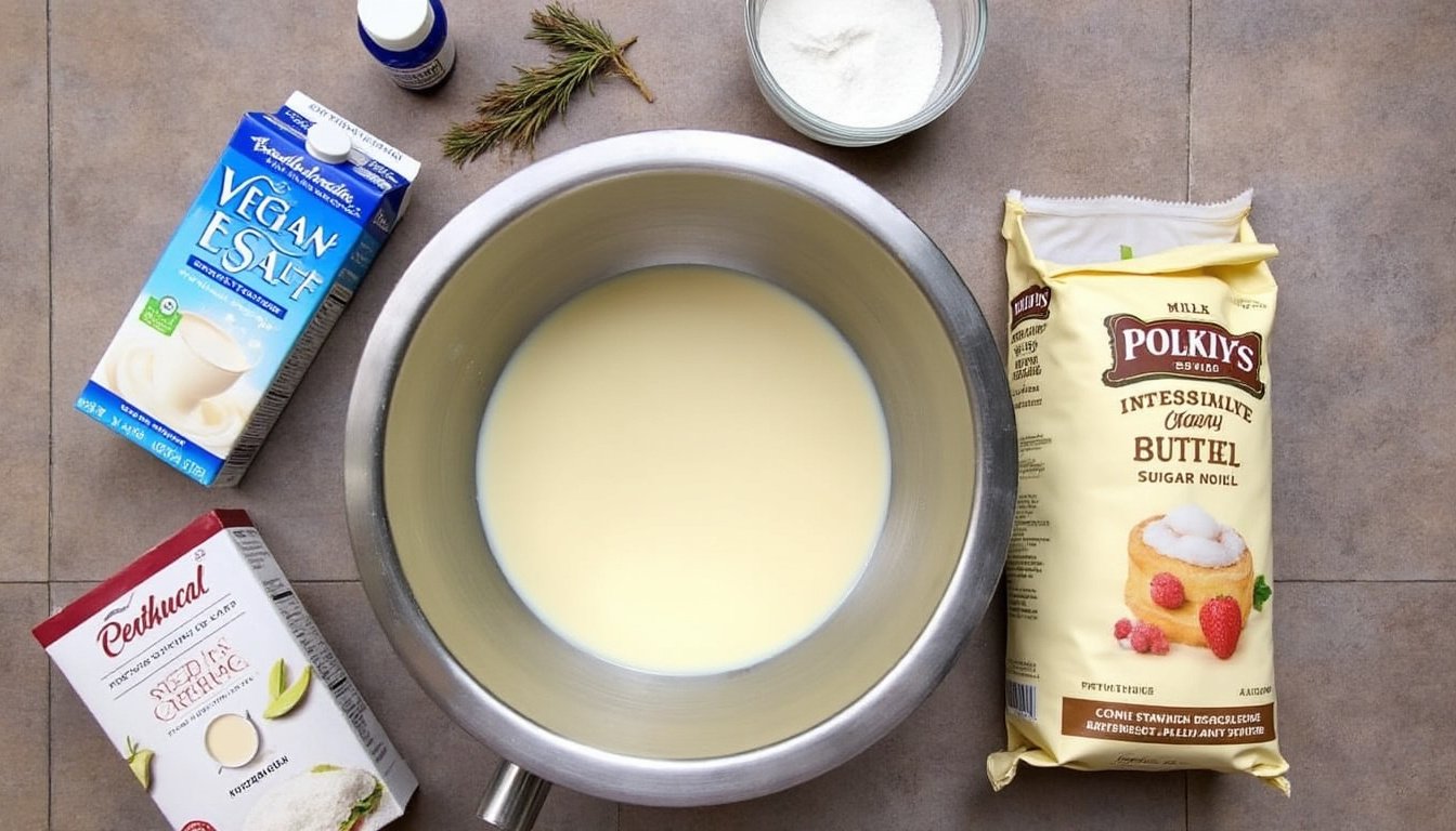 découvrez notre délicieuse crème pâtissière à la vanille, légère et onctueuse, préparée avec du lait de soja. idéale pour garnir vos desserts, elle allie douceur et gourmandise tout en étant adaptée aux régimes végétaliens. un régal pour les papilles!