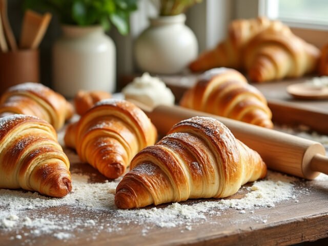 Croissants maison au beurre végétal