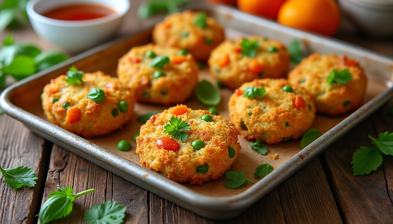 découvrez notre recette savoureuse de croquettes de légumes au four, un plat sain et croustillant idéal pour toute la famille. préparées avec des ingrédients frais et colorés, ces croquettes sont parfaites en apéritif ou en accompagnement. faciles à réaliser, elles raviront les amateurs de légumes!