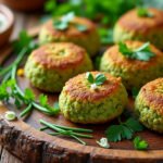 Croquettes de pois cassés aux herbes