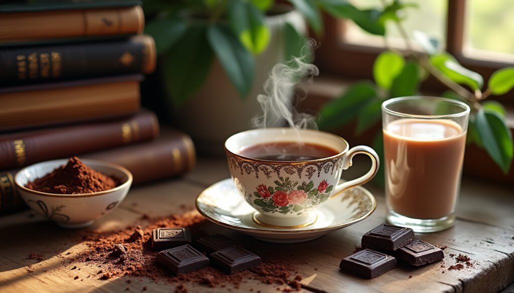 découvrez les bienfaits du thé au lait de soja et chocolat, une boisson délicieuse et réconfortante qui allie le goût riche du chocolat à la légèreté et aux bienfaits nutritionnels du lait de soja. idéal pour stimuler votre journée tout en prenant soin de votre santé.