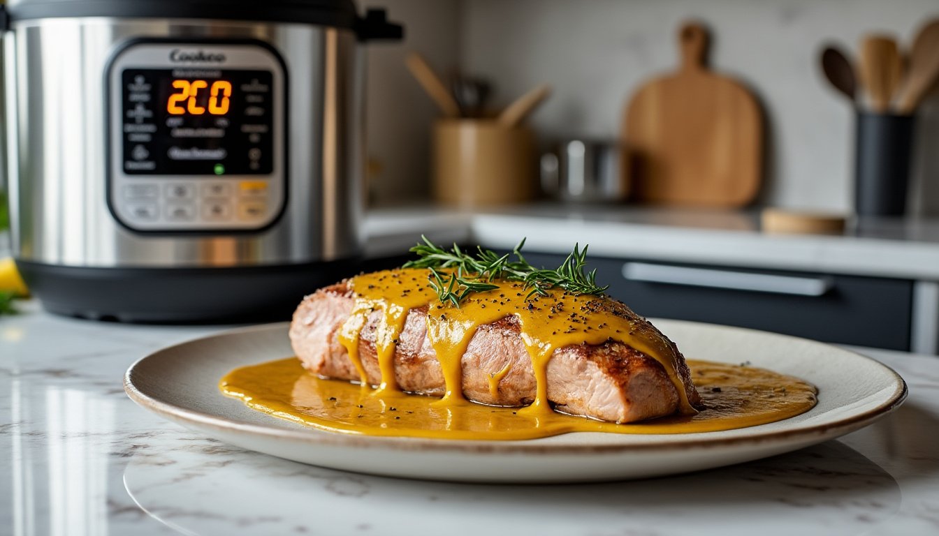 découvrez notre délicieuse recette de filet mignon à la moutarde, préparée facilement au cookeo. savourez un plat tendre et savoureux qui ravira vos papilles en un rien de temps !