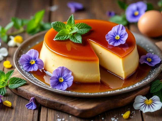 Flan pâtissier végétarien