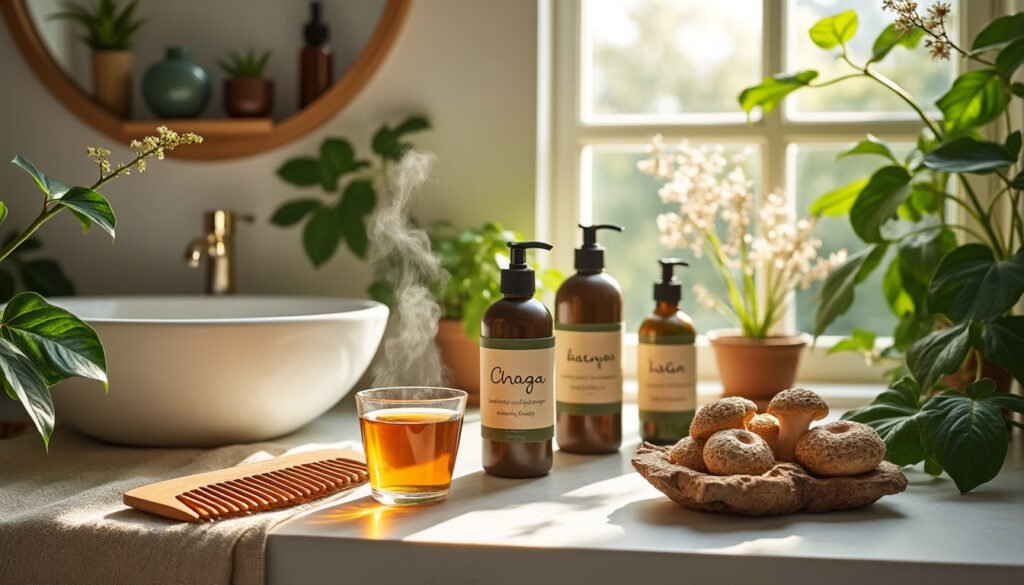 découvrez comment intégrer le chaga dans votre routine de soins capillaires. explorez les bienfaits exceptionnels de ce champignon aux propriétés nourrissantes et revitalisantes pour des cheveux forts et sains.