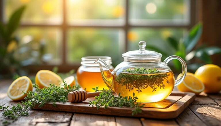 découvrez les incroyables bienfaits de l'infusion de thym et miel pour votre santé. cette délicieuse boisson naturelle aide à renforcer le système immunitaire, à apaiser la toux et à favoriser la digestion. apprenez comment intégrer cette infusion savoureuse dans votre routine quotidienne pour profiter de ses vertus bénéfiques.