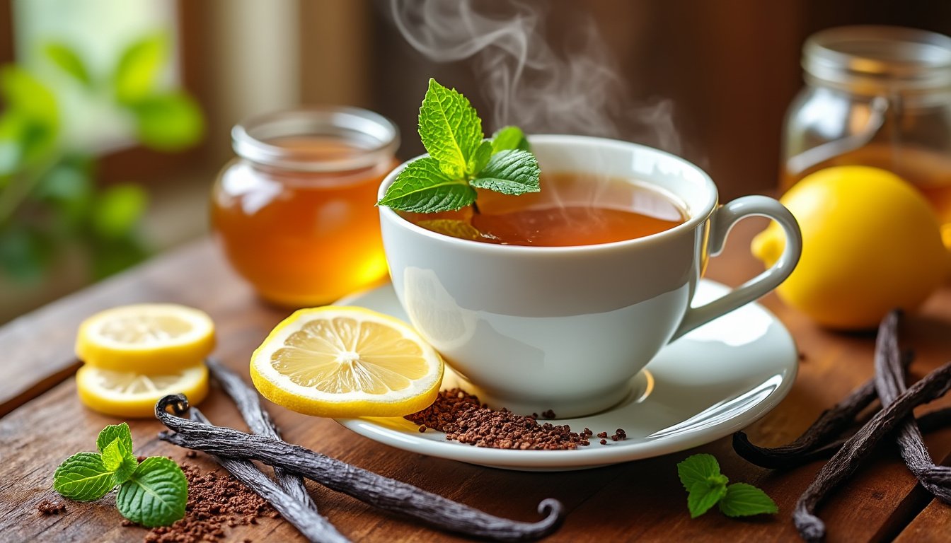 découvrez les nombreux bienfaits du thé rooibos à la vanille pour votre santé. riche en antioxydants, il favorise la digestion, renforce le système immunitaire et apporte une touche de douceur à votre journée. plongez dans l'univers apaisant de cette infusion délicieuse et bénéfique.