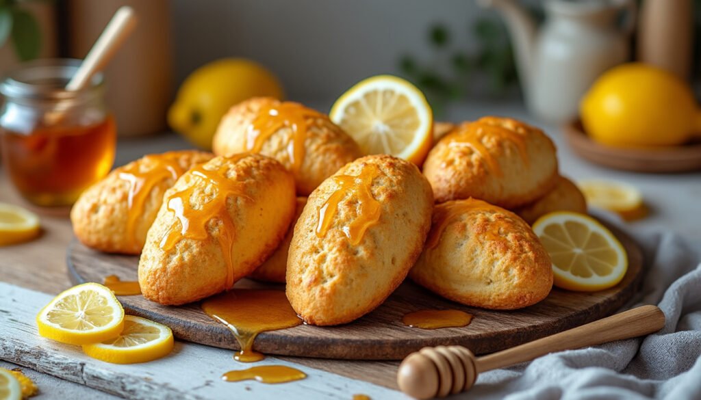 découvrez la douceur des madeleines au miel et citron, une délicieuse recette alliant le parfum subtil du miel à la fraîcheur du citron. parfaites pour le goûter ou pour accompagner votre thé, ces petites douceurs feront le bonheur de toutes les papilles.