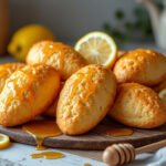 Madeleines au miel et citron