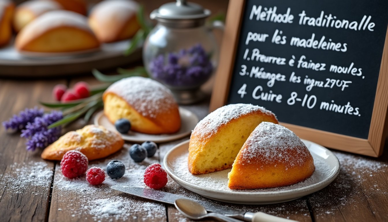 découvrez nos délicieuses madeleines au miel et citron, alliant la douceur du miel à la fraîcheur du citron. parfaites pour accompagner votre thé ou café, ces petites douceurs sauront ravir vos papilles avec leur texture moelleuse et leur goût délicat.