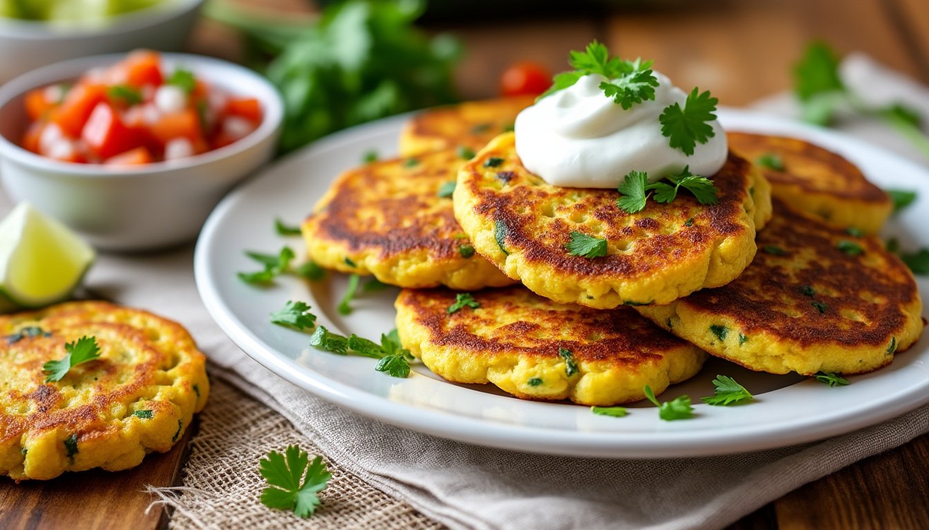 découvrez notre recette de mini galettes de maïs et courgettes, un délicat mélange de saveurs, parfait pour un apéritif léger ou un accompagnement savoureux. faciles à préparer, ces galettes croustillantes raviront vos invités !