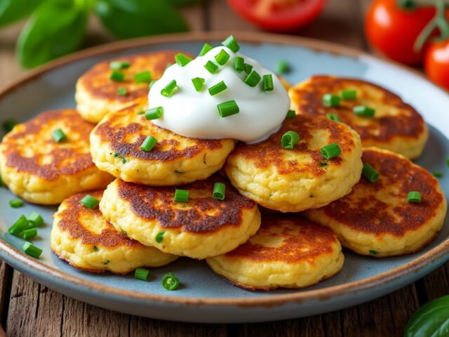 Mini galettes de maïs et courgettes