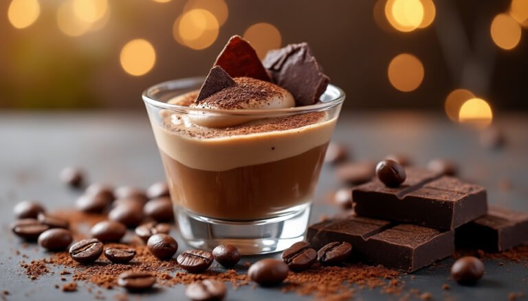 découvrez notre délicieuse mousse au café et chocolat noir, une parfaite alliance de saveurs intenses qui ravira vos papilles. facile à préparer, elle offre une texture légère et onctueuse, idéale pour les amateurs de desserts gourmands. réveillez vos sens avec cette douceur irrésistible !
