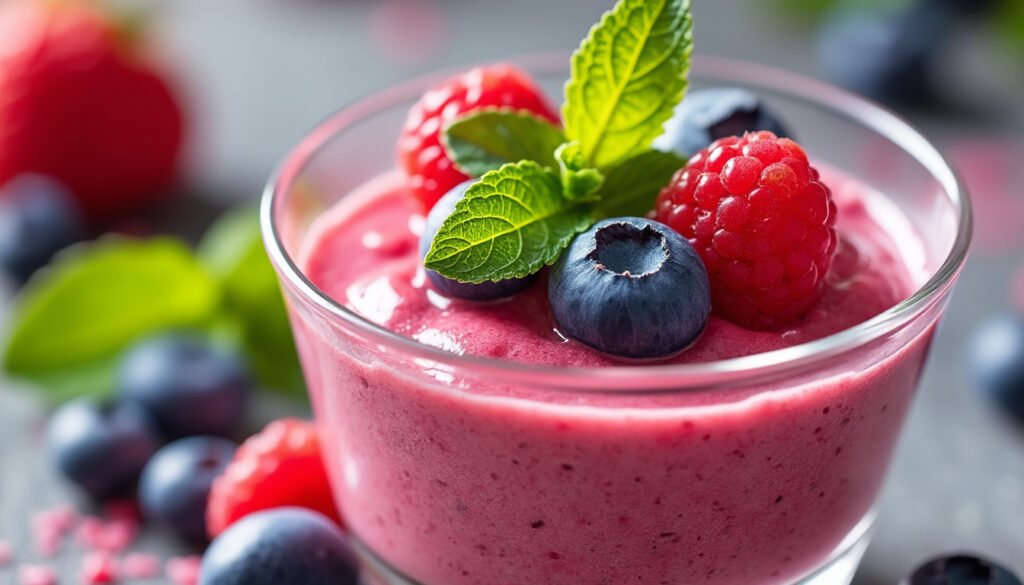 savourez une délicieuse mousse aux fruits rouges et yaourt végétal, alliant légèreté et fraîcheur. parfaite pour une touche sucrée et saine, cette recette ravira vos papilles tout en étant idéale pour les végétaliens et les amateurs de desserts fruités.