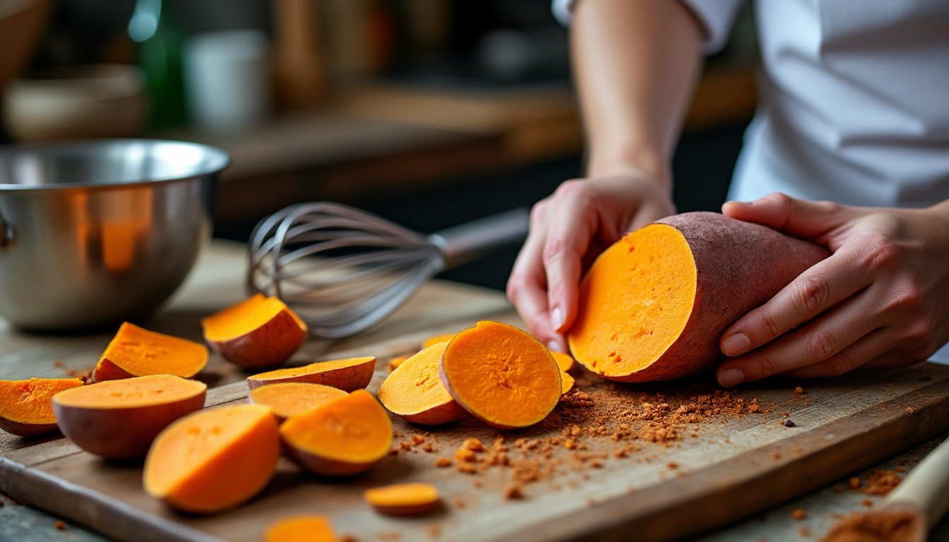 découvrez notre délicieuse mousse de patate douce et cacao, un dessert gourmand et surprenant qui allie douceur et onctuosité. parfait pour les amateurs de saveurs originales, cette recette saine ravira vos papilles tout en étant rapide à préparer.