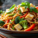 Pad see ew aux légumes et tofu