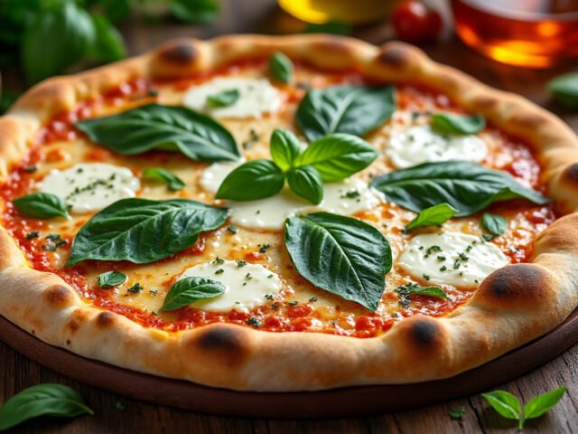 Pizza à la ricotta et épinards