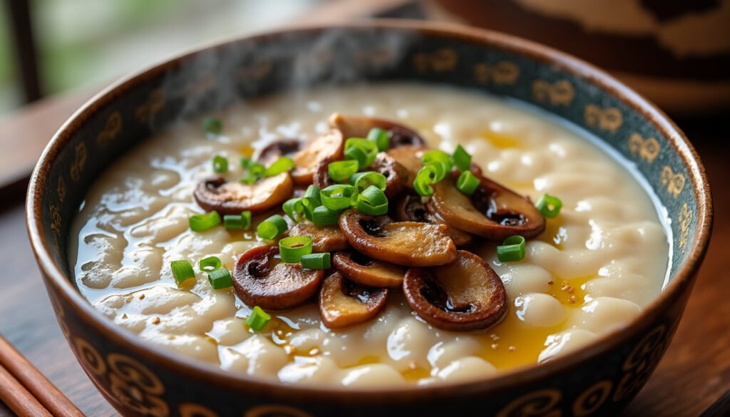 découvrez notre recette de porridge salé au miso et champignons, un plat savoureux et réconfortant qui allie la douceur du porridge à la profondeur du miso et à la richesse des champignons. idéal pour un repas équilibré, ce délicieux mélange éveillera vos papilles et apportera une touche umami à votre table.