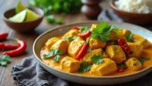 découvrez notre recette facile de poulet au curry et lait de coco, préparée rapidement avec le cookeo. savourez un plat savoureux et exotique qui ravira vos papilles en un rien de temps !