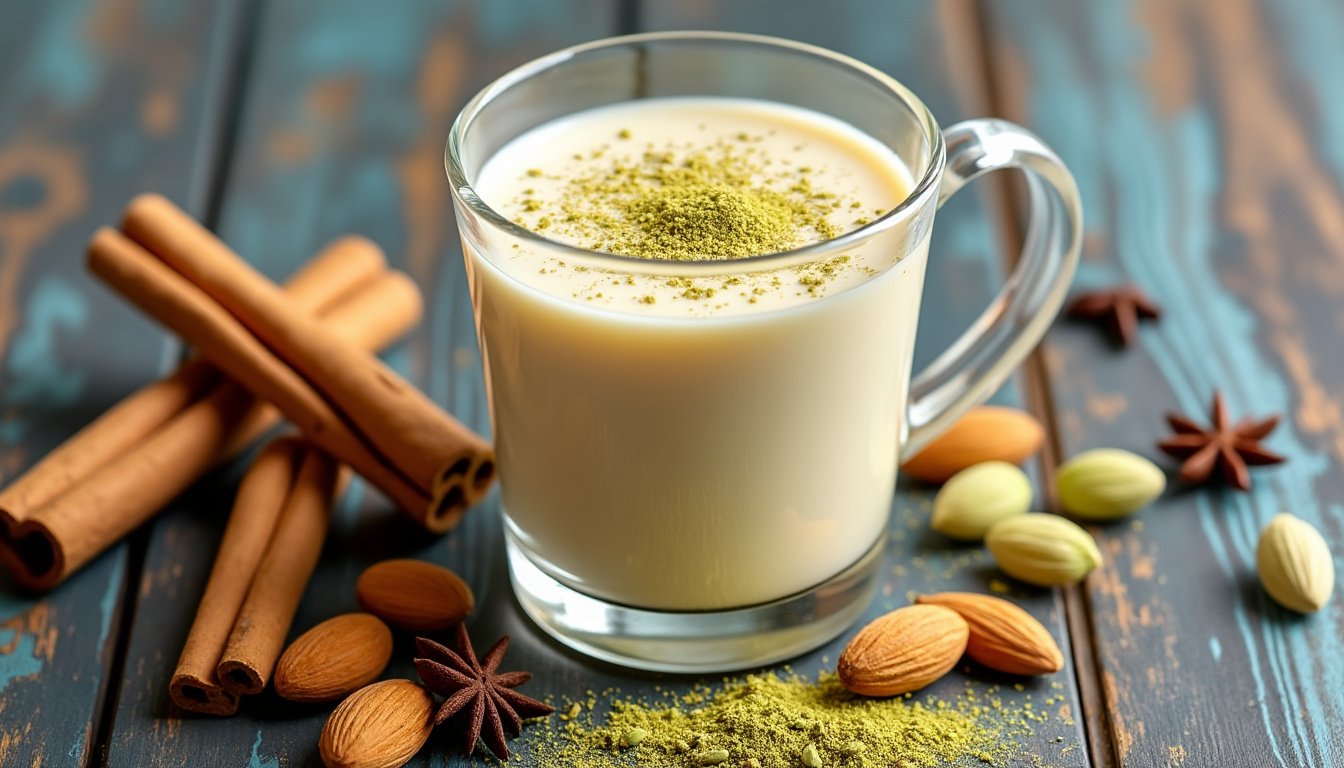 découvrez les bienfaits du lait d'amande à la cardamome et apprenez à le préparer facilement. cette recette savoureuse allie la douceur des amandes à l'arôme épicé de la cardamome, pour une boisson nourrissante et réconfortante.