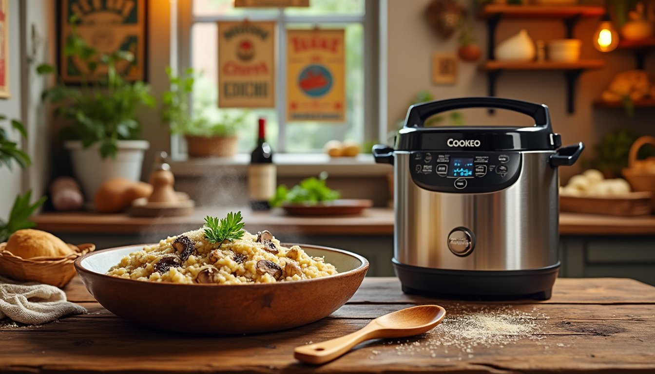 découvrez comment préparer un savoureux risotto aux champignons au cookeo grâce à nos conseils et astuces incontournables. suivez nos étapes simples pour réussir ce plat crémeux, idéal pour régaler vos convives lors de vos repas en famille ou entre amis.