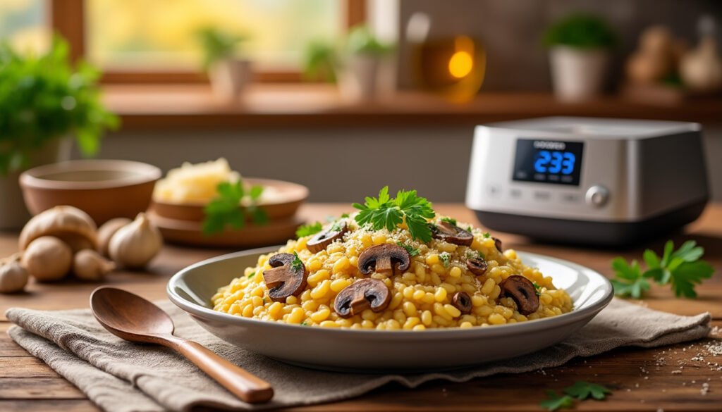 découvrez nos conseils et astuces pour préparer un délicieux risotto aux champignons avec le cookeo. suivez nos étapes simples pour réussir ce plat crémeux et savoureux qui ravira vos papilles et impressionnera vos invités.
