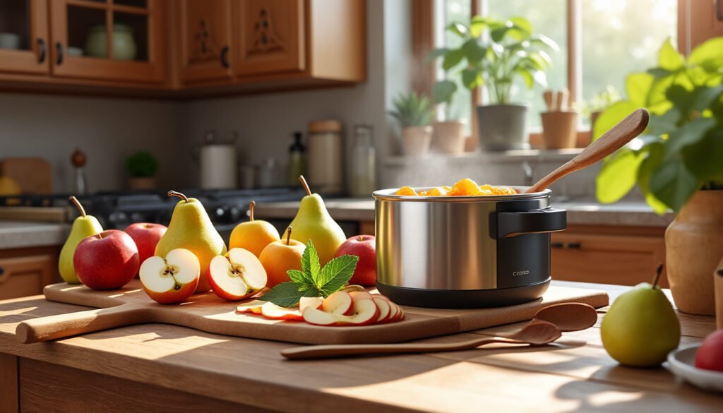 découvrez notre recette facile de compote de pommes et poires maison au cookeo. en 2025, préparez un dessert savoureux en quelques minutes, idéal pour toute la famille !