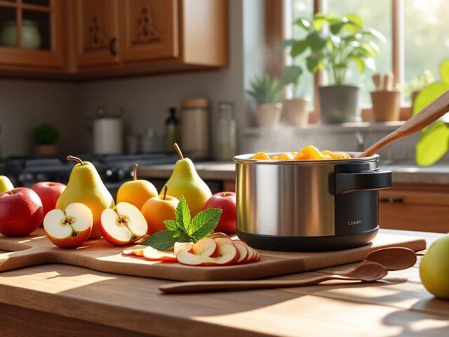 Préparer une compote de pommes et poires maison au Cookeo : la recette facile de 2025