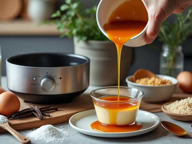 Préparer une crème caramel sans four au Cookeo en 30 minutes
