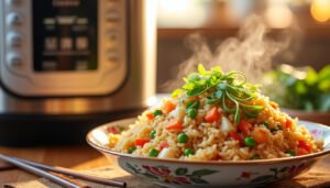découvrez comment préparer un savoureux riz cantonais au cookeo en seulement quelques étapes simples. cette recette facile vous guidera pour réaliser un plat asiatique réconfortant, idéal pour accompagner vos repas ou en tant que plat principal. suivez nos instructions et régalez vos convives avec ce repas rapide et délicieux.