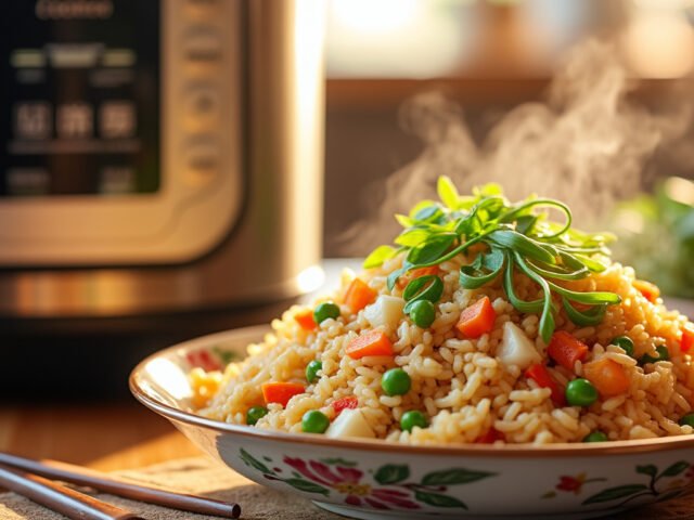 Préparez un délicieux riz cantonais au Cookeo en quelques étapes simples