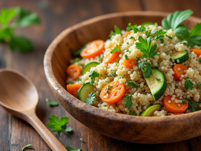 Quinoa aux légumes et épices douces : une recette facile au Cookeo