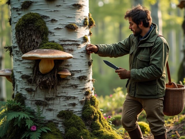 Récolter le chaga en milieu naturel : conseils et précautions essentielles