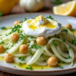 Salade de fenouil mariné, pois chiches et yaourt grec