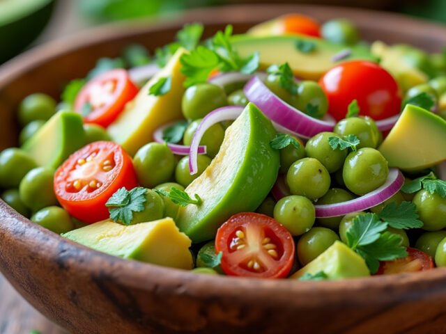 Salade de pois chiches et avocat