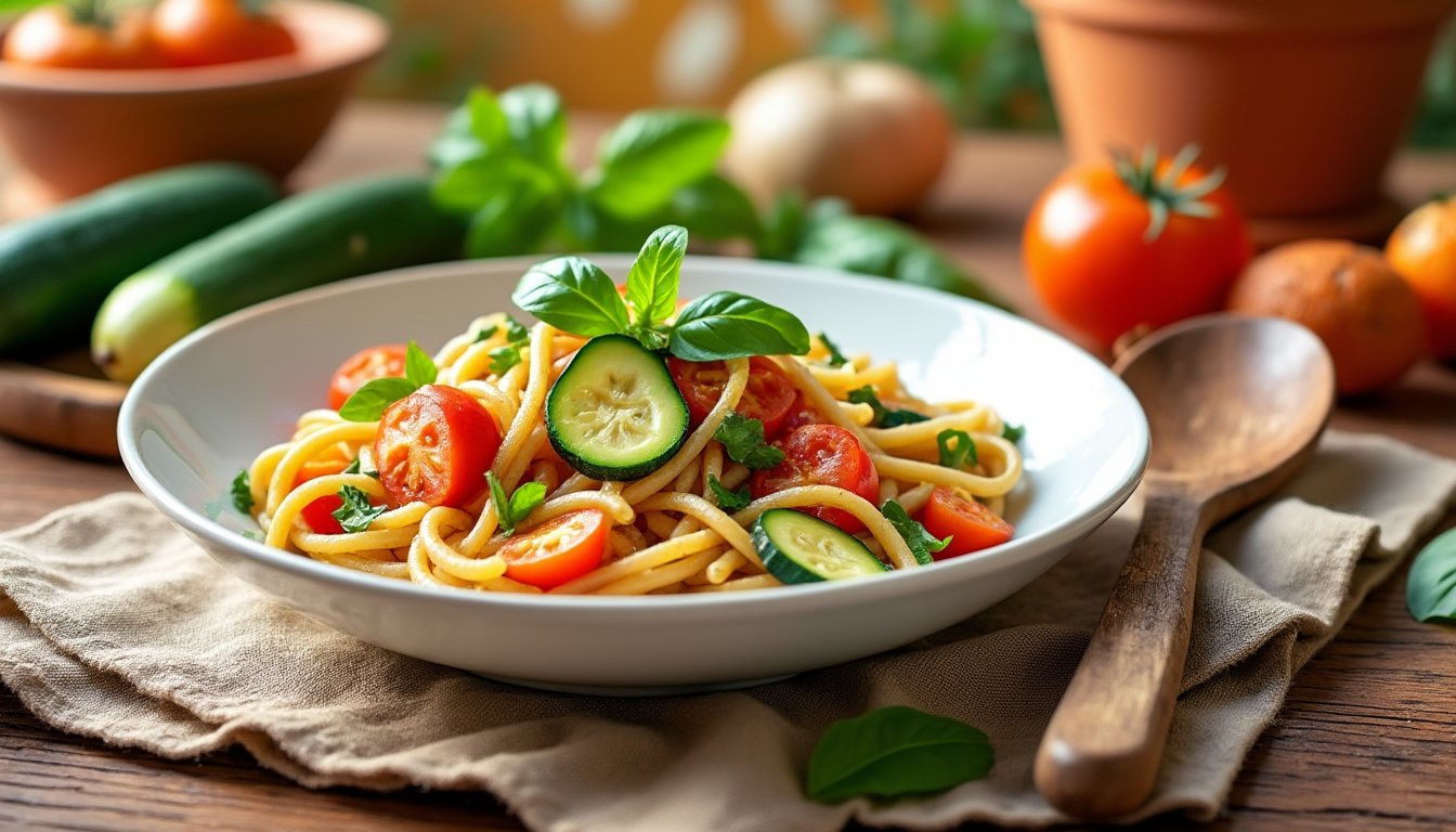 découvrez notre délicieuse salade d’orzo, courgettes et basilic, un plat frais et savoureux idéal pour vos repas d'été. avec des ingrédients simples et sains, cette recette combinant la douceur des courgettes et le parfum du basilic ravira vos papilles.